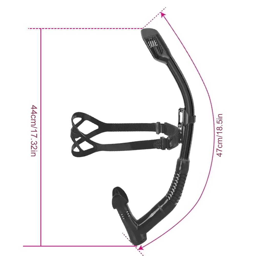 Swim Snorkel for Training Swimming Front  Dry Snorkel Lap Swimming Diving Snorkeling, Pool Open Water