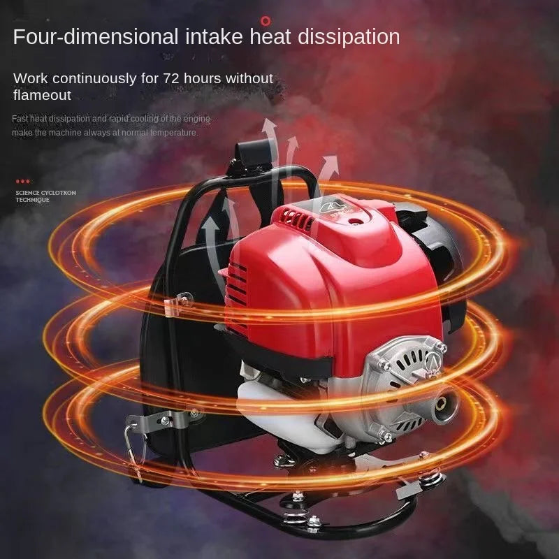 GX35 Backpack Gasoline Lawn Mower High Power Engine Lawn Mower/Four-Stroke Backpack Lawn Mower Lawn Eradicator