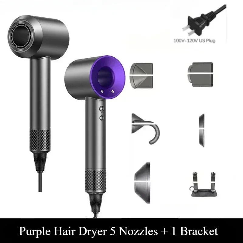 2026 Wall-Mounted Leafless Hair Dryer – Negative Ion, Salon-Grade, Home & Travel