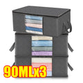 Closet Organizers and Storages Clothes Storage Bag Blanket Storage Foldable Storages Bin Sturdy Sewn By 3 Layers Fabrics