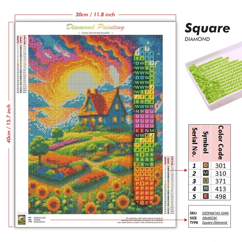 Diamond Painting Kit 5D DIY T-The-Apothecary-Diaries Anime Diamond Handmade Art Children's gift