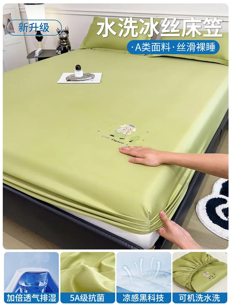 Cute Bedroom Bedsheets Cooling Kids Comferter Blue Bedsheets Pillow Cover Soft Ropa De Cama Juego Completo Bedding Set