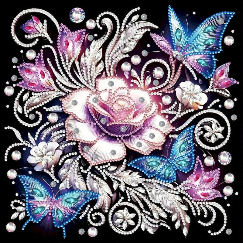Diamond Painting Kits for Adults,Butterfly Special Shape Diamond Art for Beginners,Diamond Art Painting for Home Decoration Gift