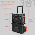 Professional Storage Tool Box Large Hard Case Robust Full Tool Case Parts Organizer Box with Lock Complete Toolbox for Mechanic