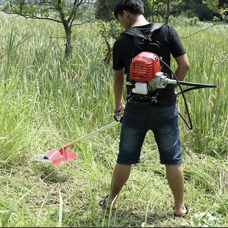 GX35 Backpack Gasoline Lawn Mower High Power Engine Lawn Mower/Four-Stroke Backpack Lawn Mower Lawn Eradicator