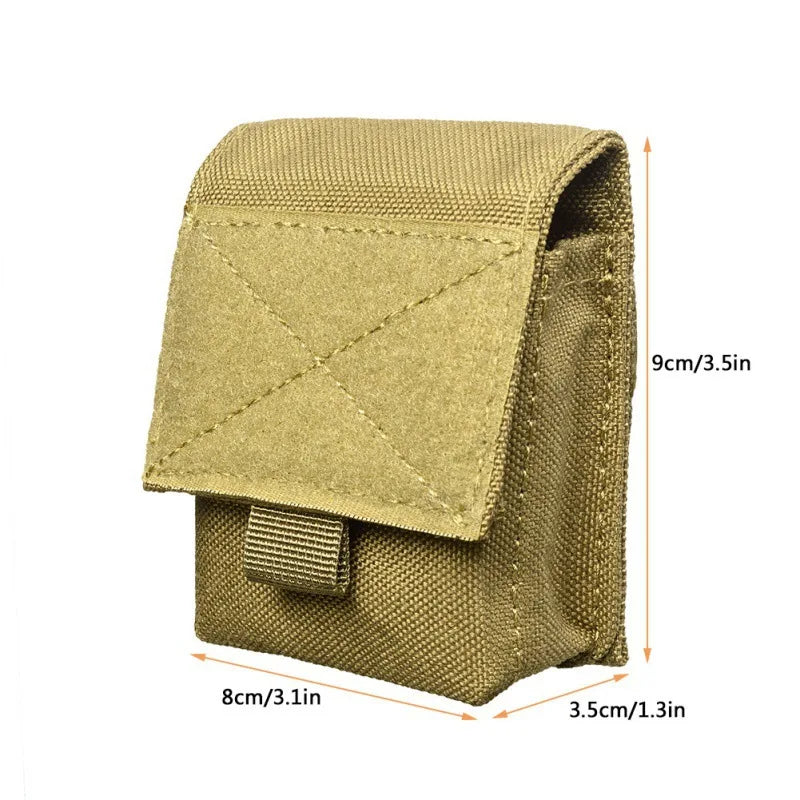 Tactical Molle Pouch Utility EDC Gadget Gear Bag Cigarette Pouch Holde Nylon high quality pouch Belts can be worn multicolor
