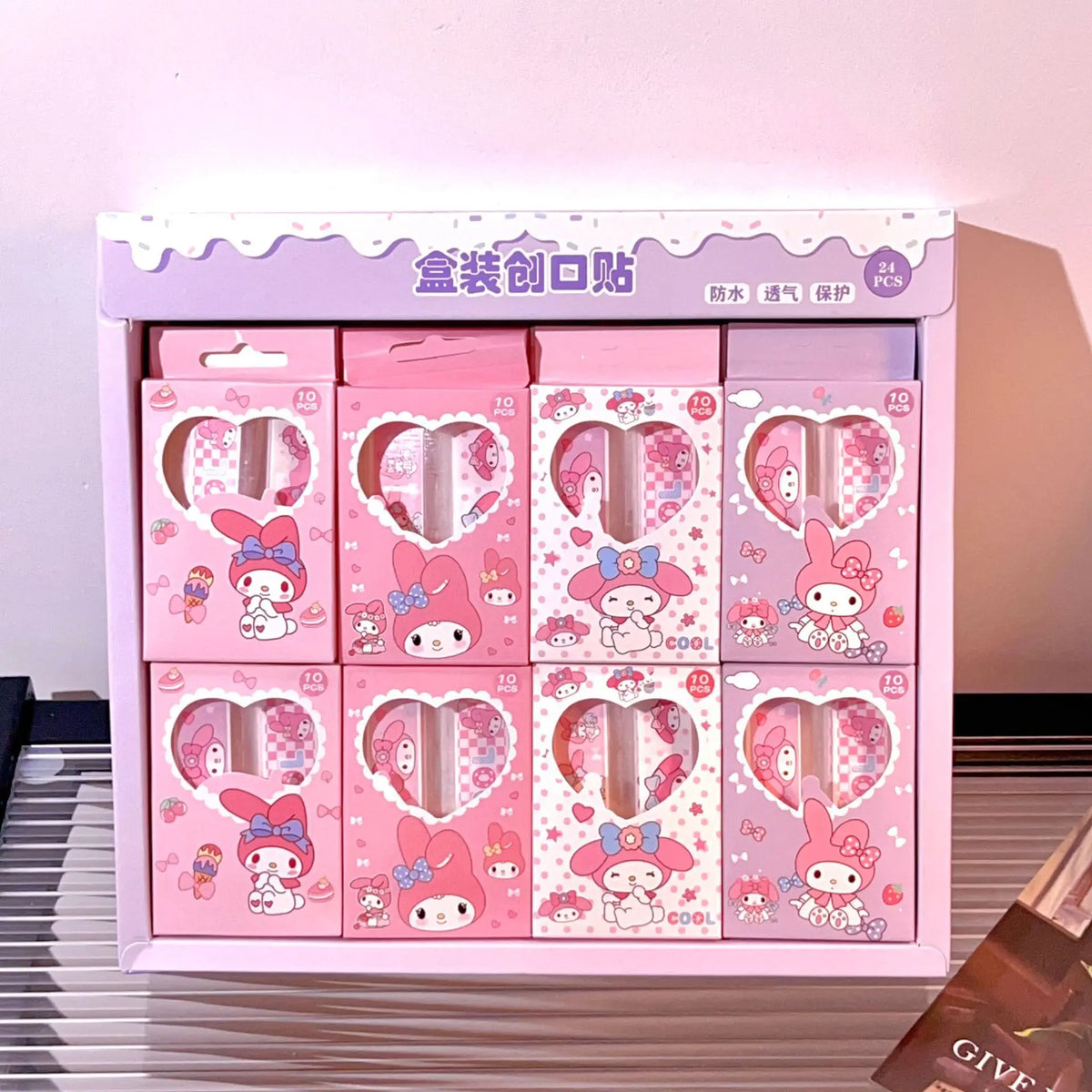 40pcs Kawaii Kids Adhesive Bandages Waterproof Breathable Cute Cartoon OK Bandages