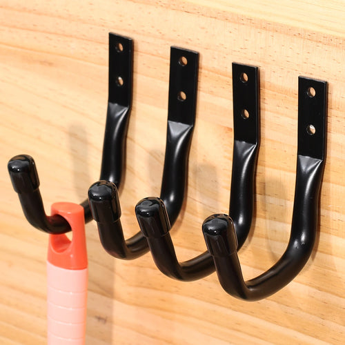 12/2x Heavy Duty Metal Garage Storage Hooks Wall Mounted J Hanger Hooks Utility Hanging Hook for Cycling Bike Garden Accessories