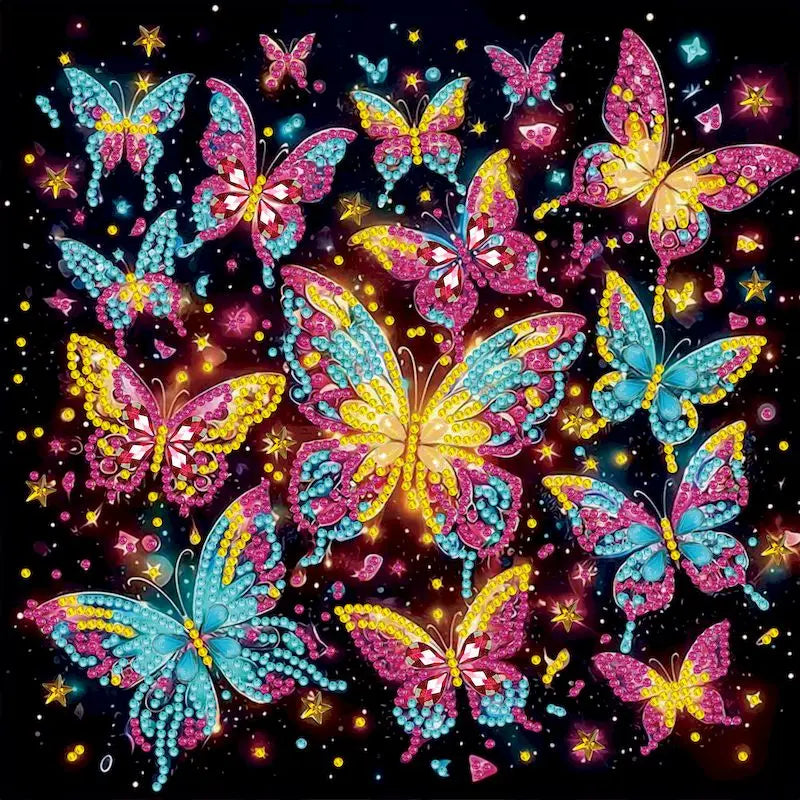 Diamond Painting Kits for Adults,Butterfly Special Shape Diamond Art for Beginners,Diamond Art Painting for Home Decoration Gift