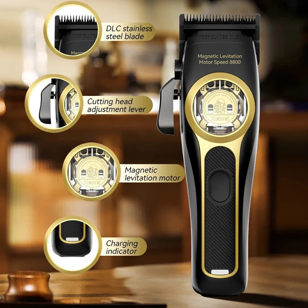 Cordless Hair Clipper - 8800RPM 120 Min Battery