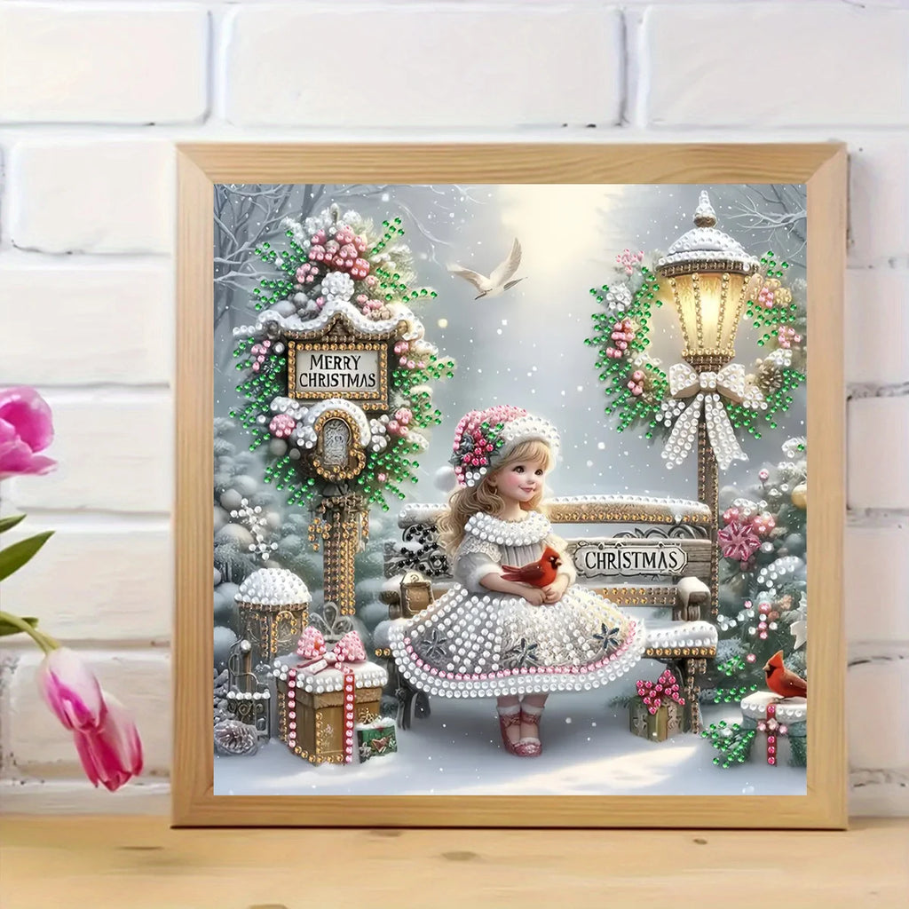DIY Diamond Painting Kit - Cartoon Girl, with uniquely shaped diamonds, perfect for home decoration, living room, bedroom exquis