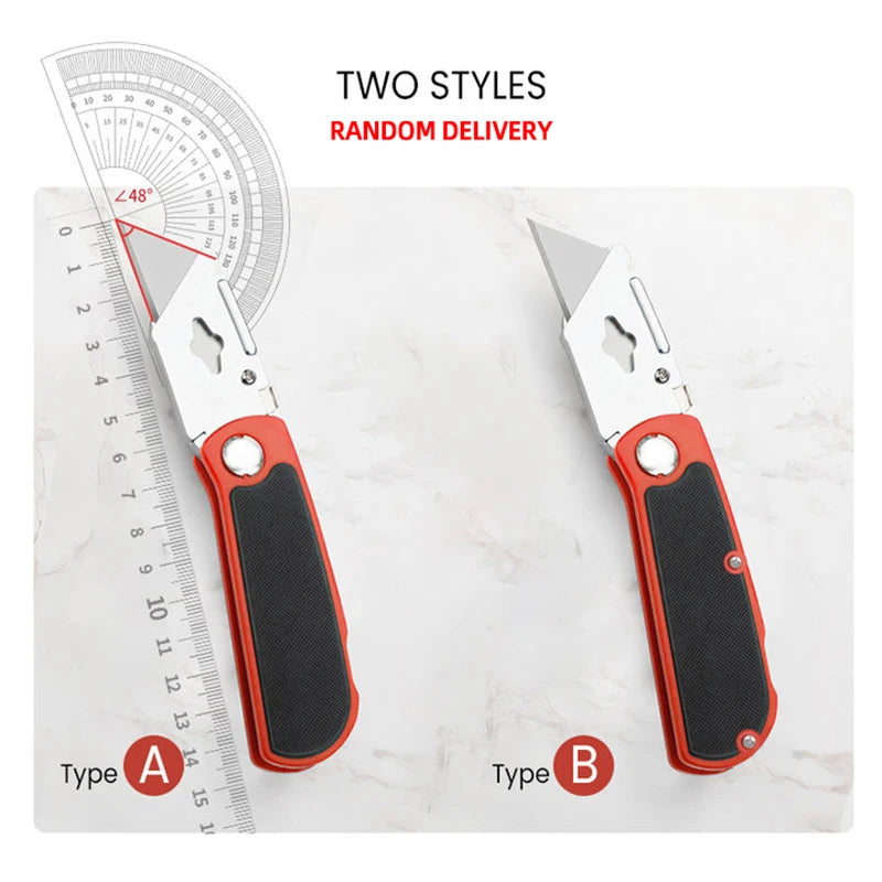 Art Knife Heavy-duty All Steel Thick Durable And Sturdy Folding Knife Cable Stripping Knife Wallpaper Knife