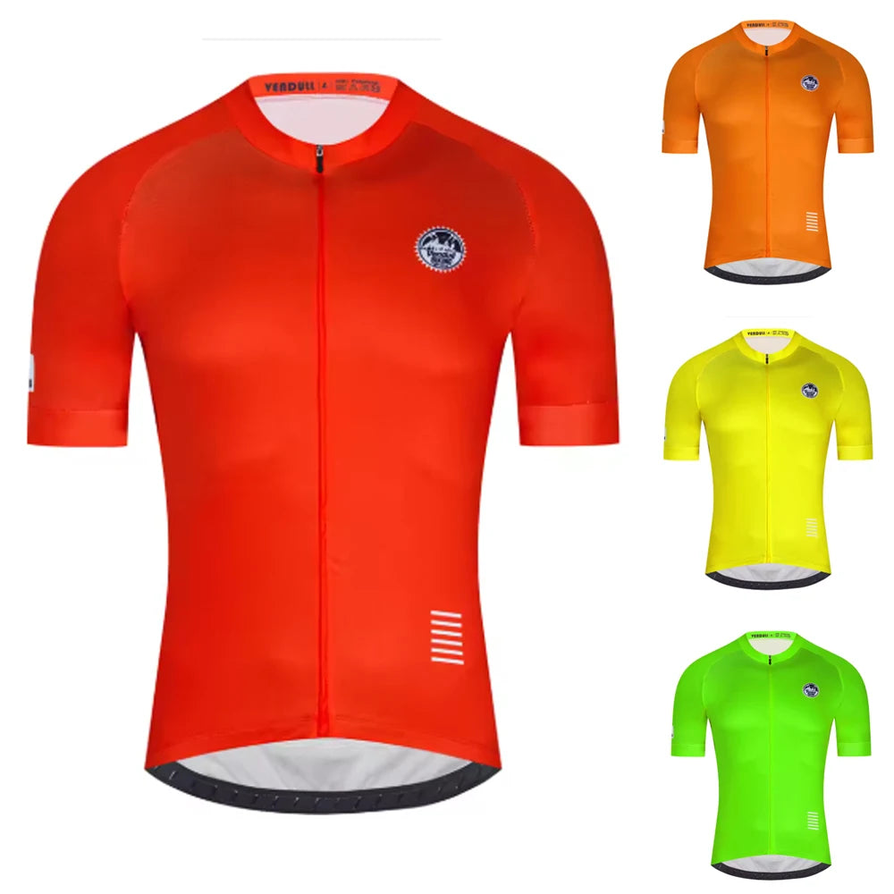 Vendull New Short Sleeve Red Cycling Jersey Bike Clothing Ropa Ciclism Triathlon Bicycle Clothes Mtb Jersey Maillot Ciclismo