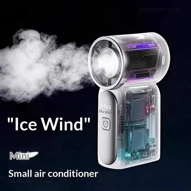 Portable Pocket Fan with LED Digital Display – Lightweight Handheld for Travel & Outdoor