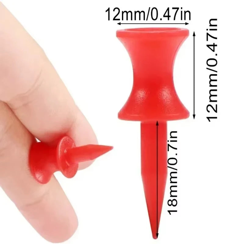 50PCs Golf Tee Assorted Colors Plastic Golf Tees for Golf Balls