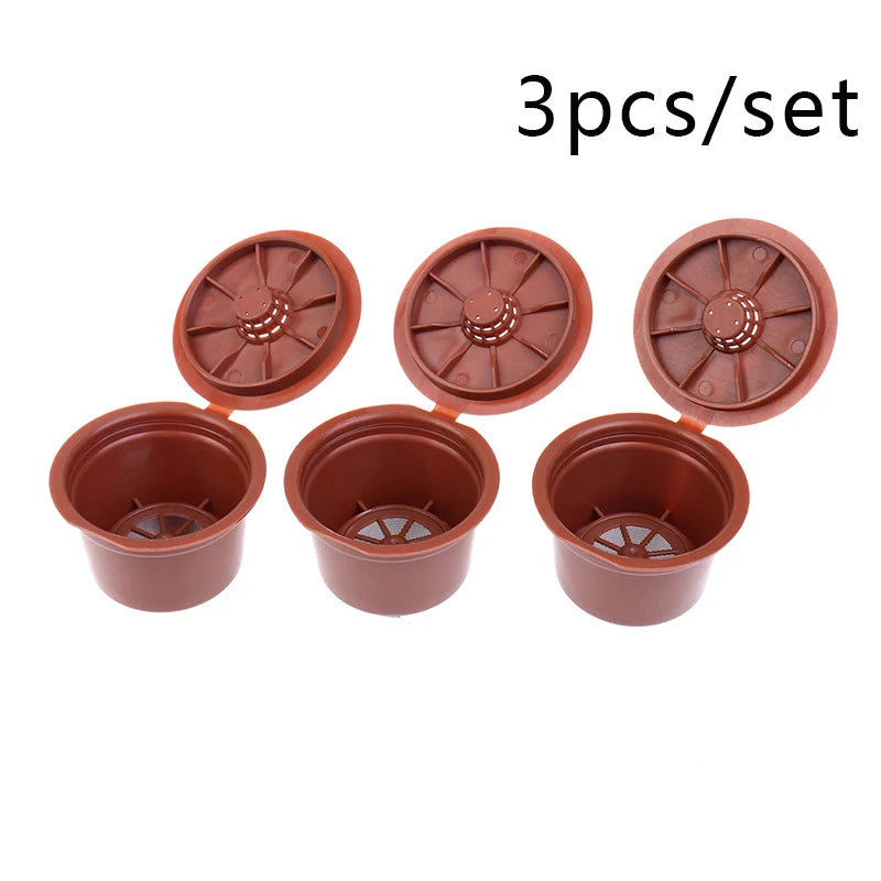 3PCS Reusable Coffee Capsules for Caffitaly Refillable Coffee Pods Coffee Filter