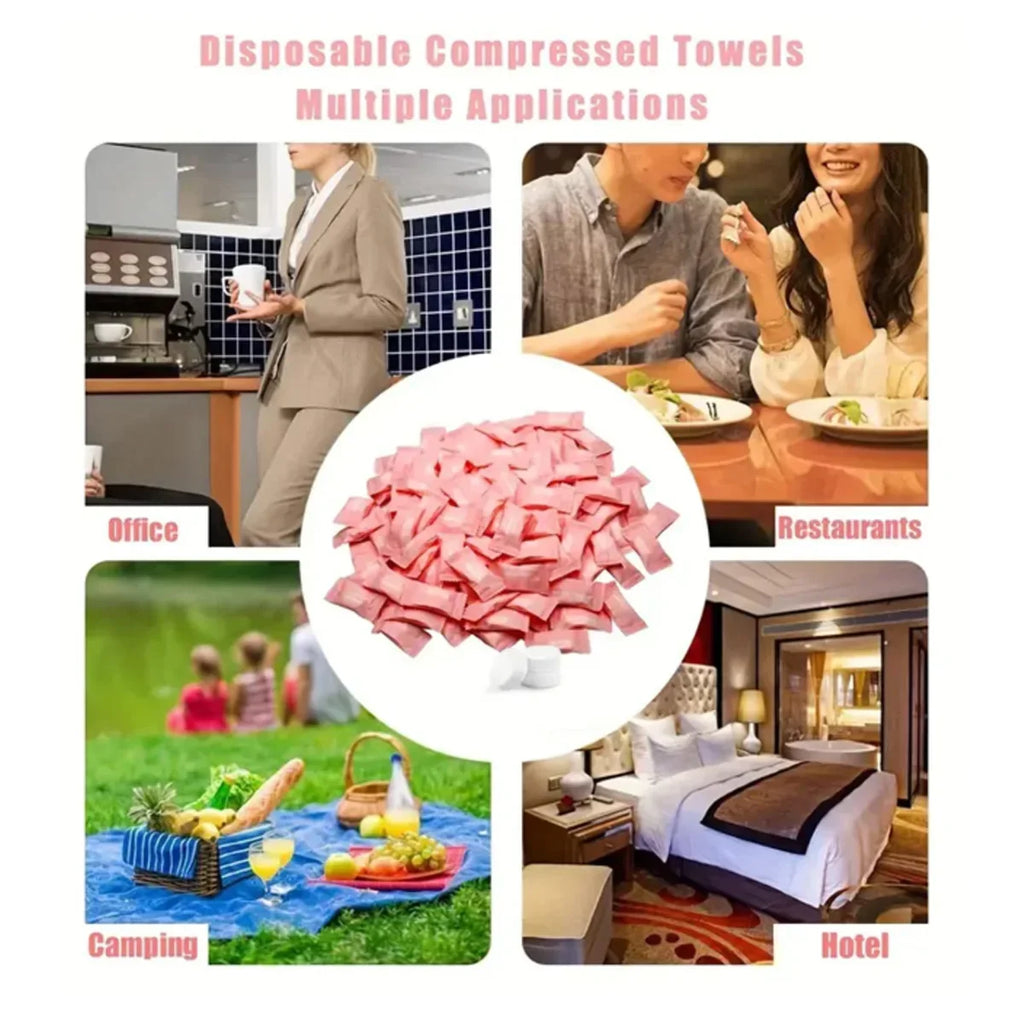 20/50/80/100PCS Mini Compressed Towel Disposable Capsules Towels Magic Face Care Tablet Outdoor Travel Cloth Wipes Paper Tissue