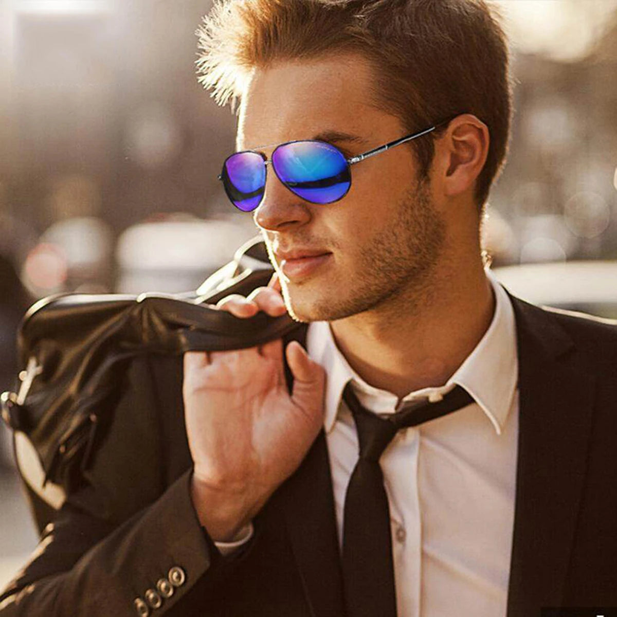 Sunglasses for Men Day and Night Vision Driving Fishing Anti-UV Trend Shades For Men Glass Authentic Sun Protection