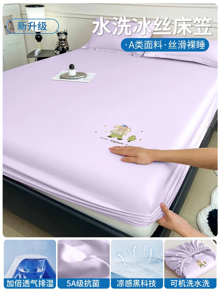 Cute Bedroom Bedsheets Cooling Kids Comferter Blue Bedsheets Pillow Cover Soft Ropa De Cama Juego Completo Bedding Set