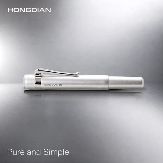 LT Hongdian Short Metal Pocket Fountain Pen Cartridge System Luxury Gift Box Stylish Business Student Calligraphy Pen M2