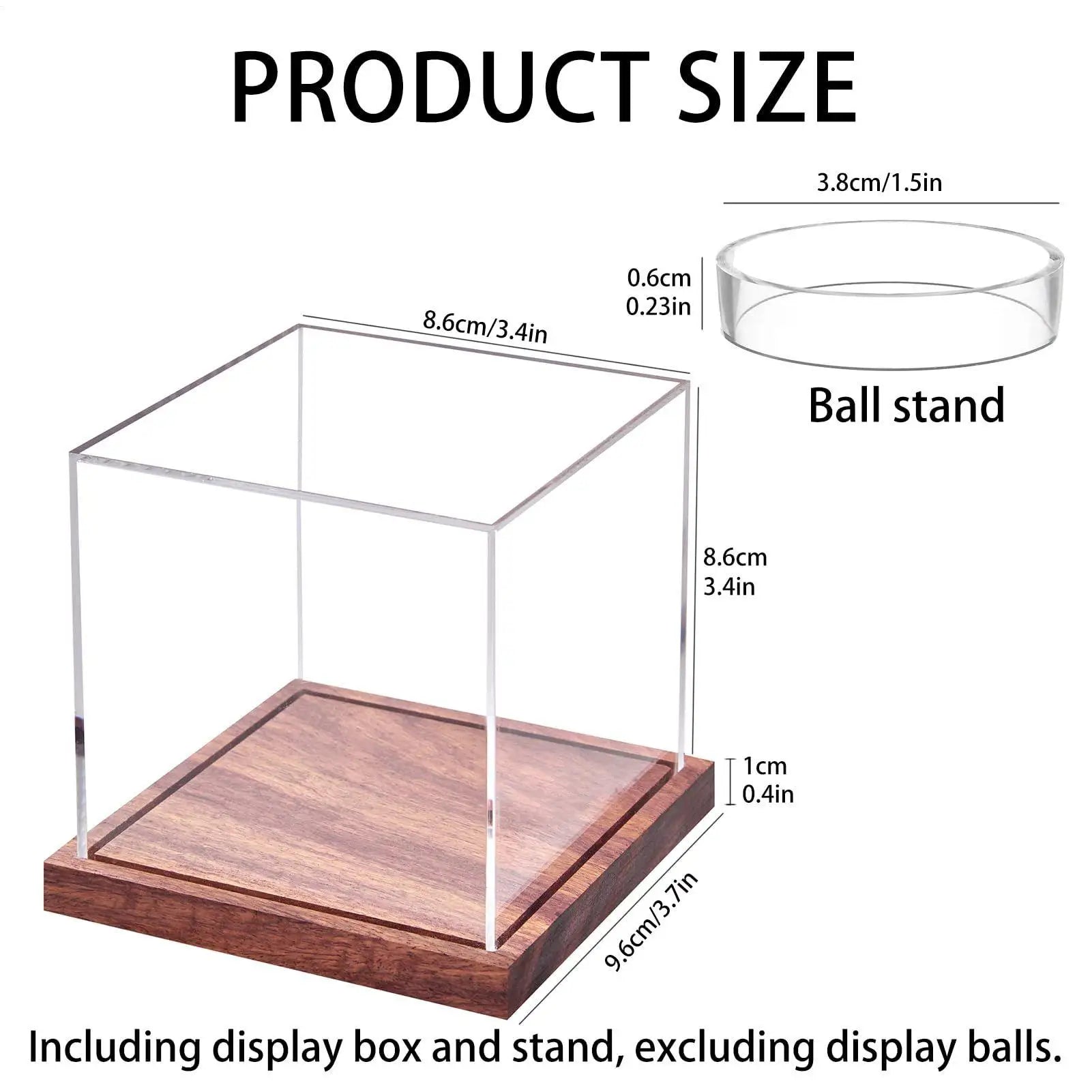 Baseball Display Case Acrylic Baseball Display Case Collectibles Storage Clear Organizer for Sport Lovers Friends Family Men
