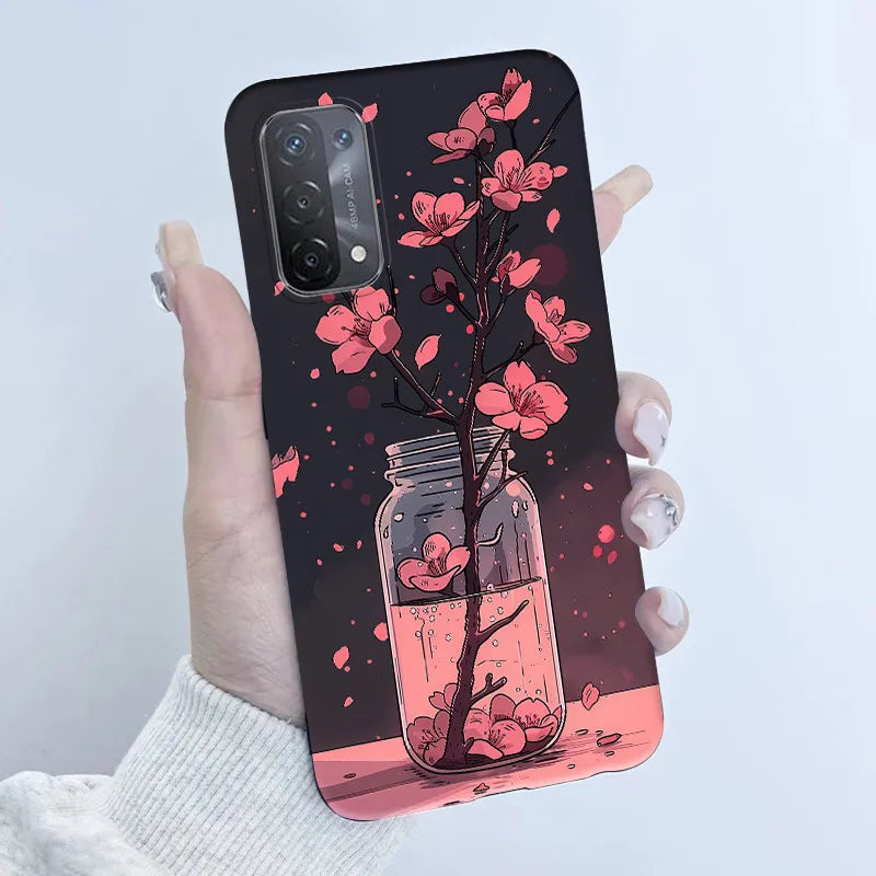 For Oppo A54 5G A74 5G A93 5G Case Soft TPU Silicone Cover Cute Astronaut Panda Phone Case CPH2195 CPH2197 CPH2263 Coque Funda