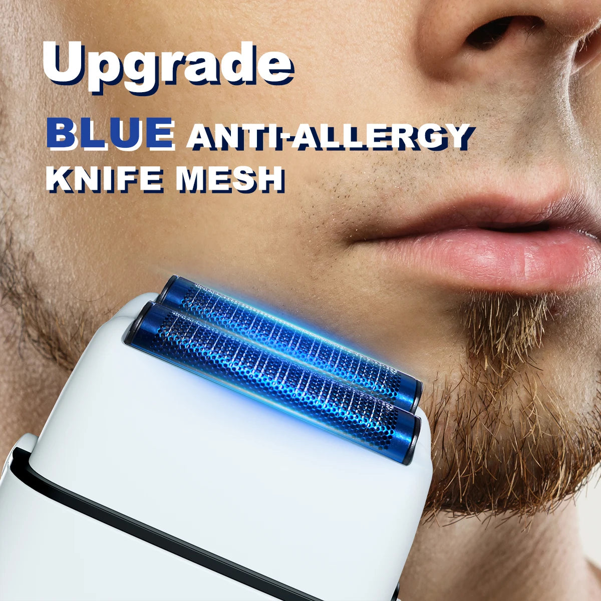 Electric Shaver - 10000RPM Double Foil Hypoallergenic