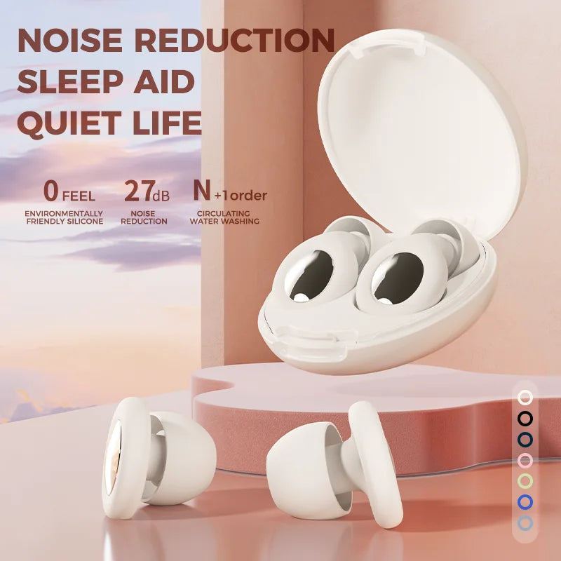Anti-noise earplugs for sleep, silicone earplugs, waterproof soft ear protection, anti-noise and soundproof earplugs