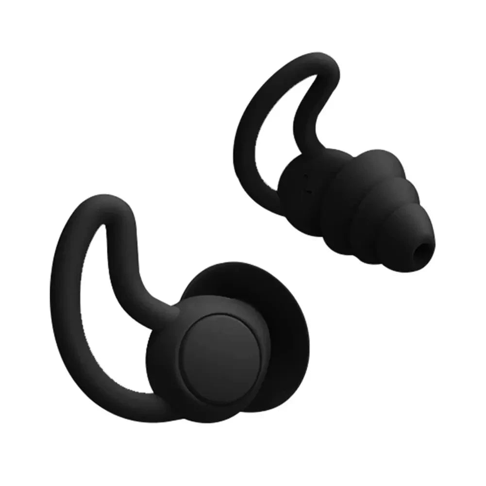 3 Layer Ear Plugs For Sleep Silicone Noise Cancelling Hearing Protection, Soft Reusable Ear Plugs for SleepSwim
