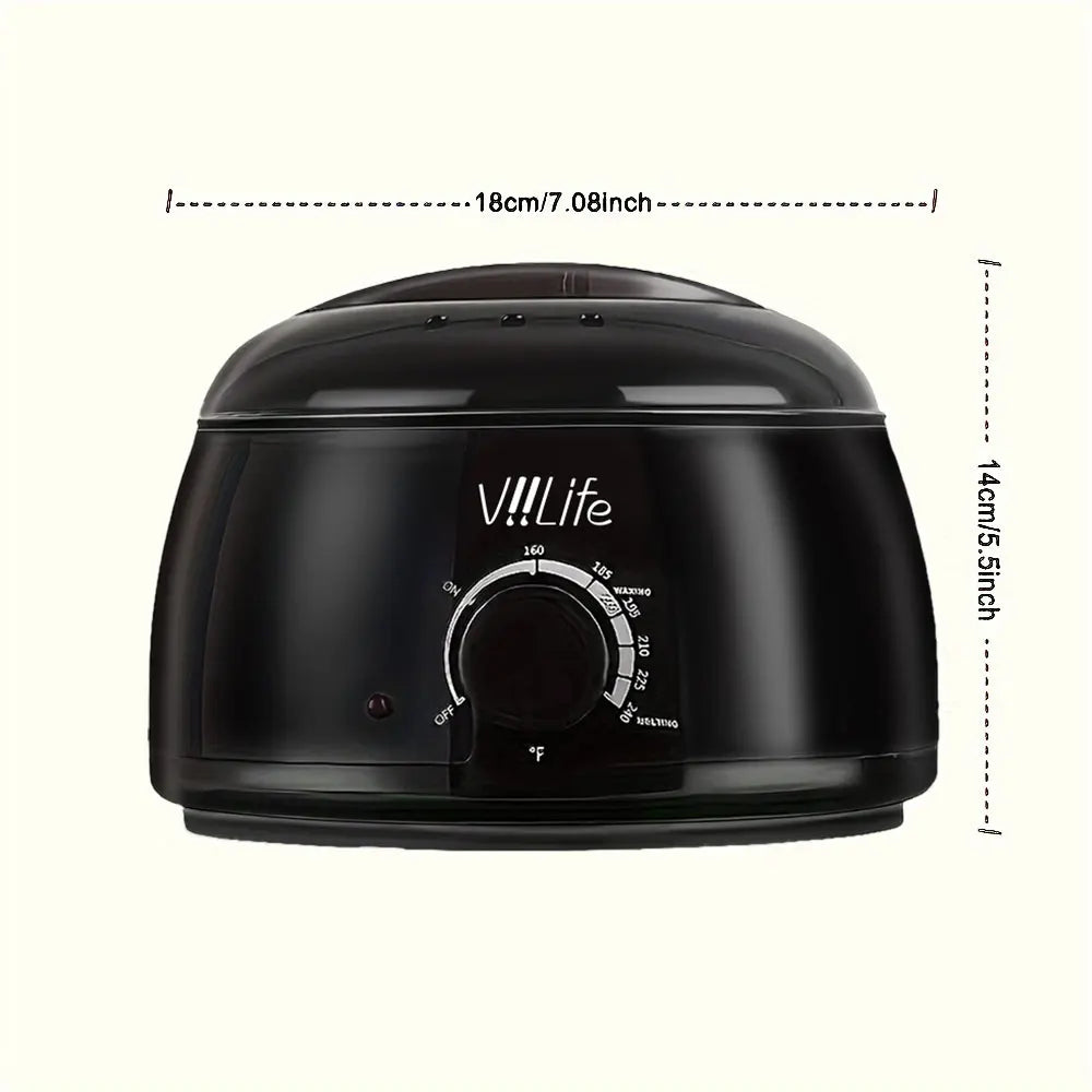 Hot Wax Machine Kit – Wax Warmer, Wax Beans & Depilatory Epilator Set for Hair Removal