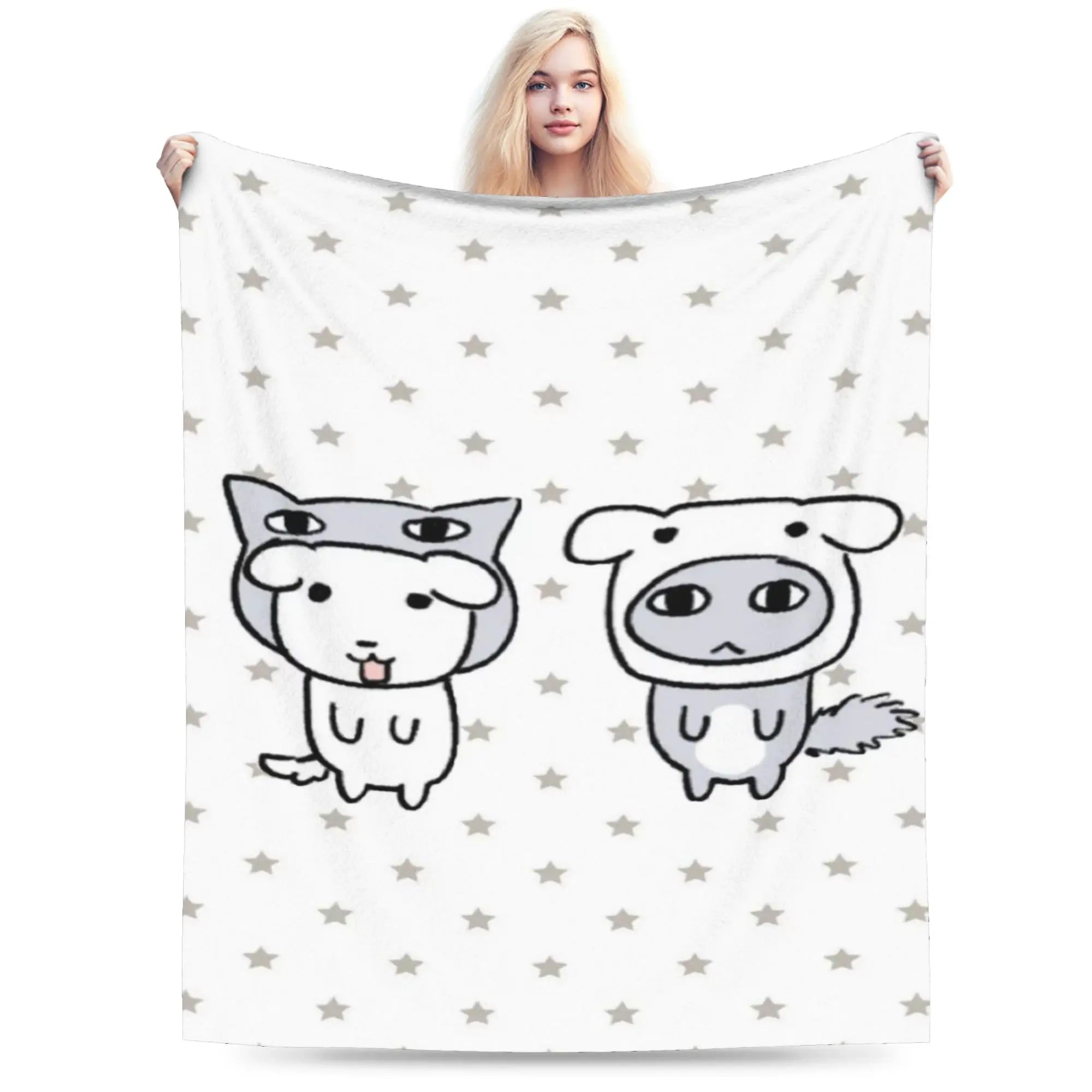 Cute GANADI Blanket Kids Adults  Flannel Throw Blanket For Sofa Home Soft Custom Quality Bedspread Gift