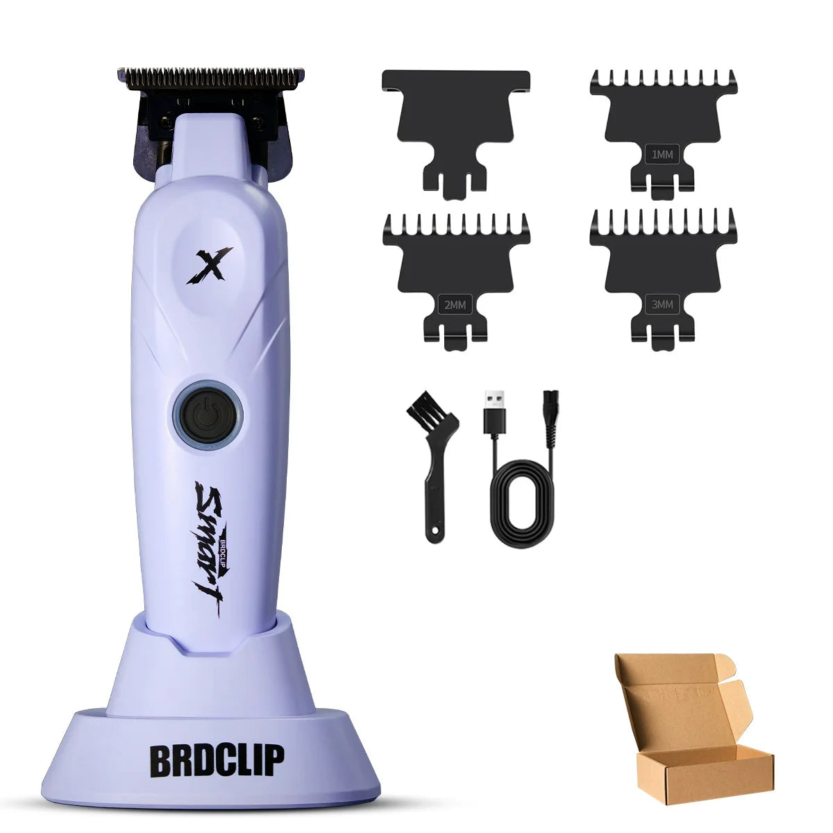 BRDCLIP FA1T Professional Hair Trimmer – Gradient Fade Clipper with Charger Stand