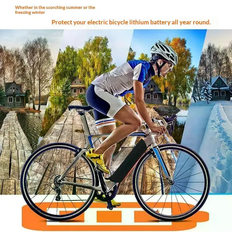 Electric Bicycle  Battery Cover Waterproof Anti Cold Thermal Insulated Protector for Outdoor Winter Cycling
