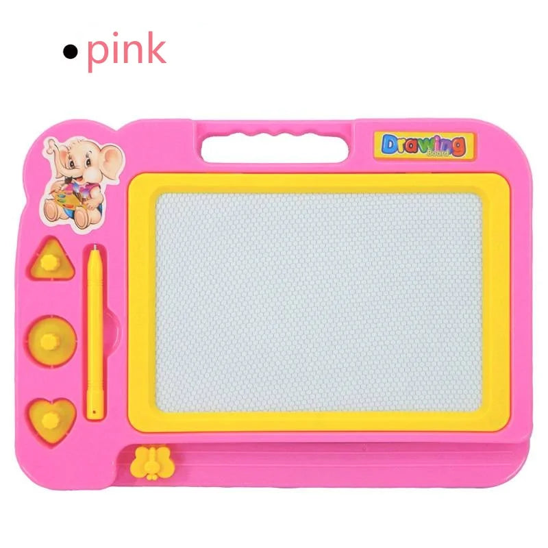 Mini Magnetic Drawing Board Erasable Colorful Writing Pad with One Pen Painting Graffiti Art Educational Preschool Tool Kids Toy