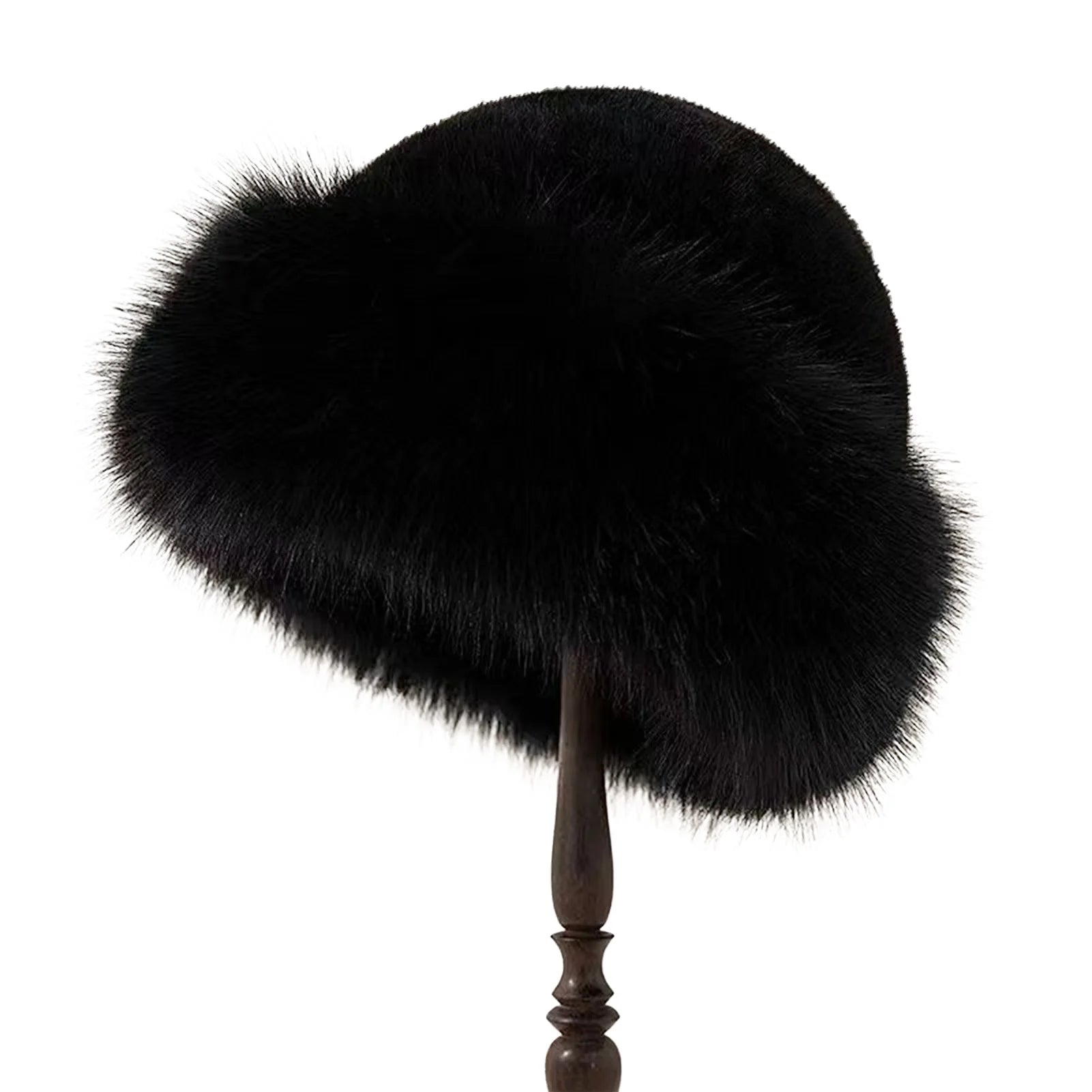 Furry Hats For Women, Autumn Winter Korean Style Warm Hats, Solid Color Flattering Mongolian Hats, Thickened Winter Outfits