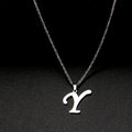 316L Stainless Steel Necklace A To Z 26 Letters Initial Minimalist Necklaces For Women Big Alphabet Pendant Gifts Jewelry gift
