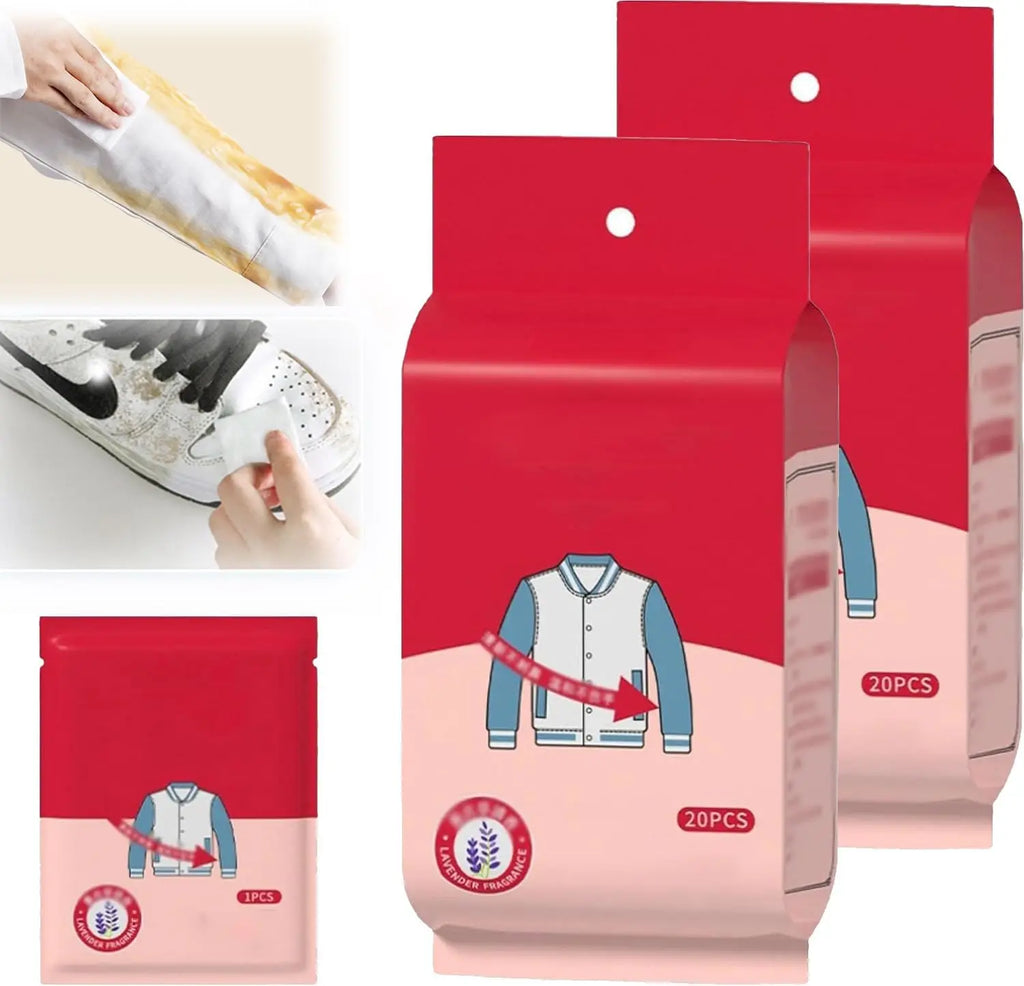 Disposable Clothing Stain Removal Wet Wipes Multi Functional Non Washing For Down Cotton Leather Jacket Stain Removing Wet Wipes