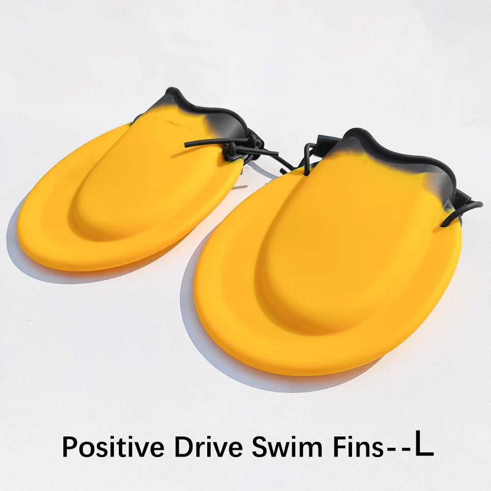 Swim Training Fins for All Strokes Ergonomic Fit Adjustable Heel Strap Comfortable Swimming Gear