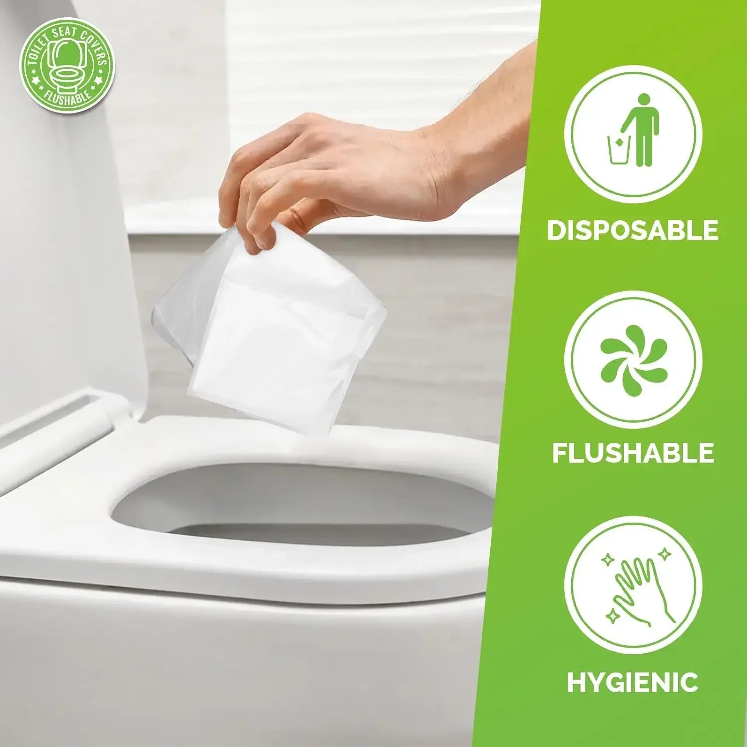 Disposable Toilet Seat Cover Portable Travel Camping Hotel Bathroom Degradable Waterproof Toilet Mat Accessories