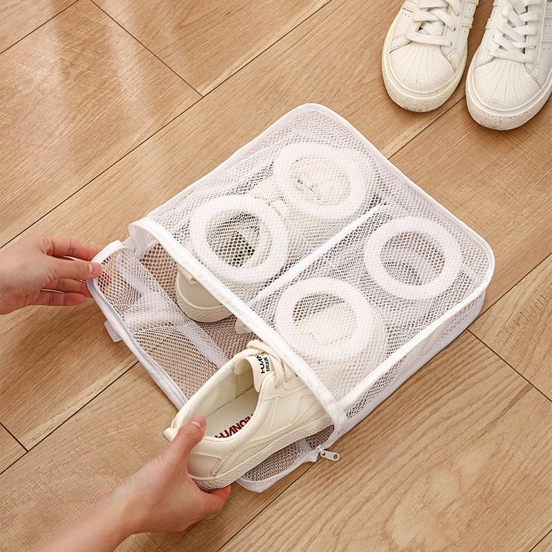 Shoes Laundry Bag Coarse Net Dirty Canvas Shoes Storage Pouch Hangbag Sneakers Wash Protection Sleeve Slippers Washing Bags New