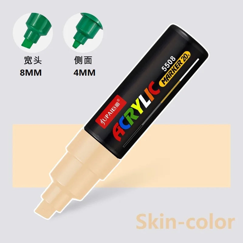 15 Colors Larger Capacity Acrylic Marker Pens,Ultra Wide Head 15MM/8MM Graffiti,Painting,Drawing,advertising posters Art Supplie