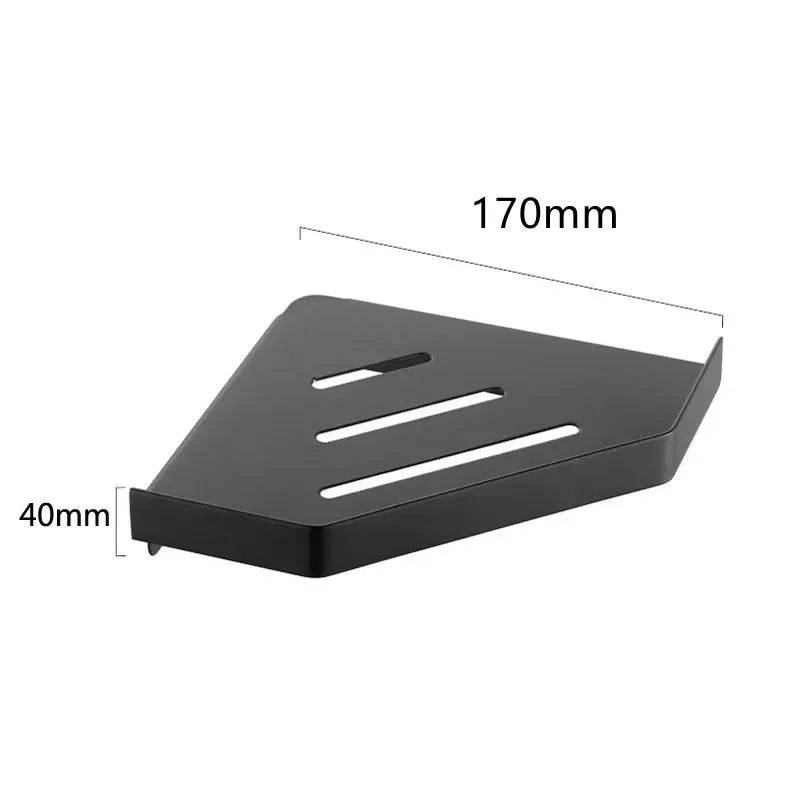 Bathroom Stainless Steel Shower Shelf Wall-mounted Triangle Basket Corner Stand Shampoo Shower Gel Storage Holder Accessories