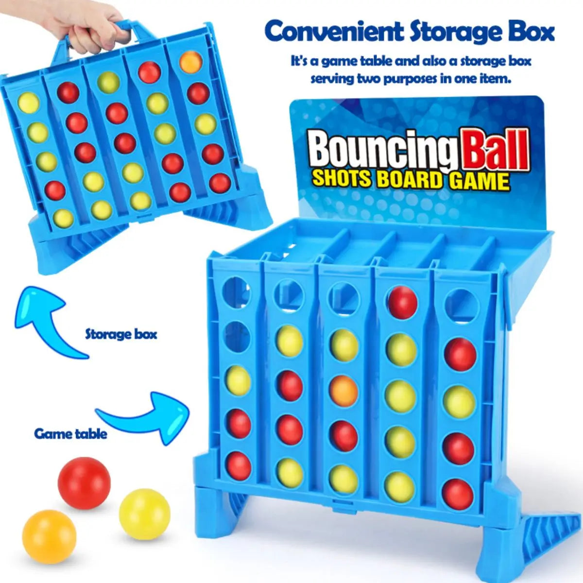 Bouncing Ball Shots Board Game Parent-child Interaction Table Game Toddler Toss Ball Toys Children's Gifts Boys Girls Party Game