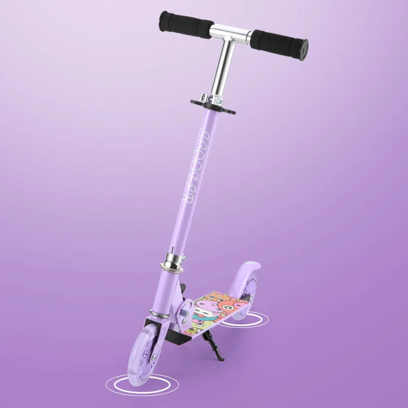 Scooter for Children Aaged 6-10 To 12 Adult Boys and Girls Two Wheeled Folding Pedal Sliding Roller Coaster Foot Scooters
