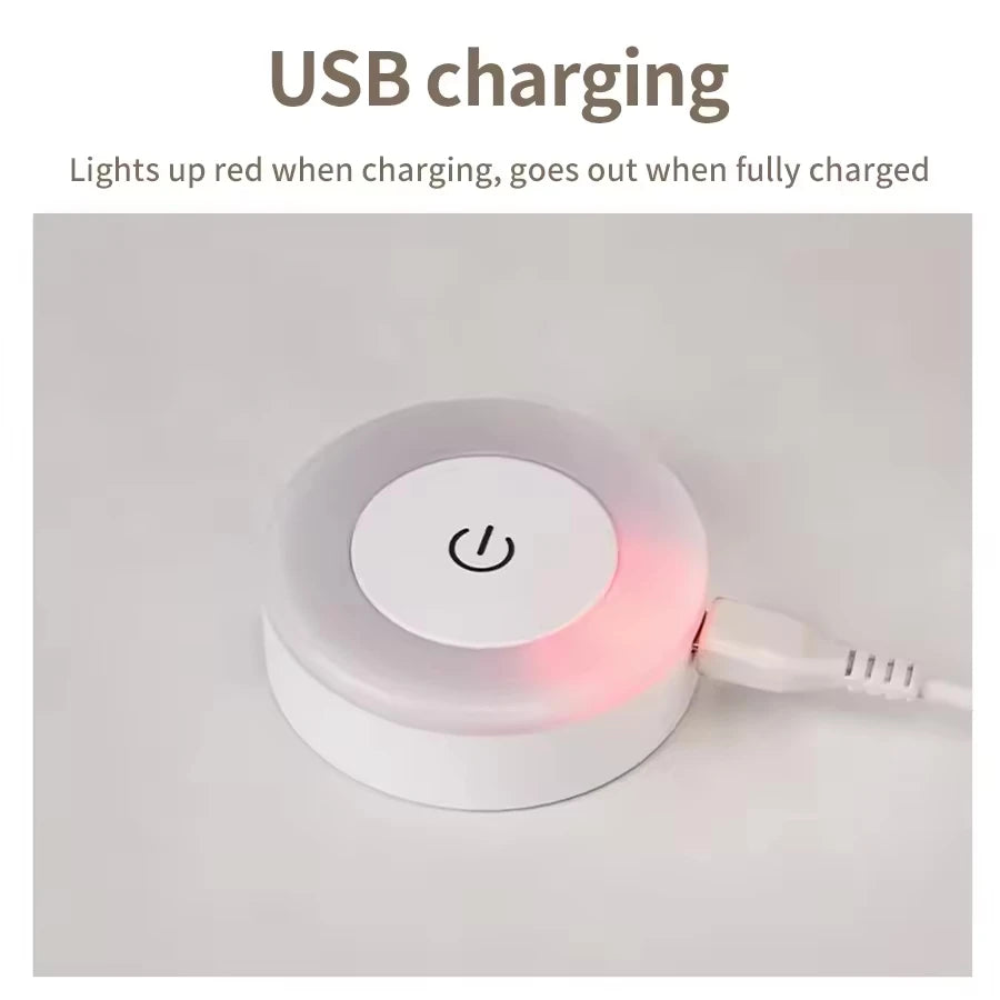 Min Energy Saving Led Touch Sensor Night Lights USB Rechargeable Magnetic Wall Light Room Aisle Bedroom Portable Night Lamp