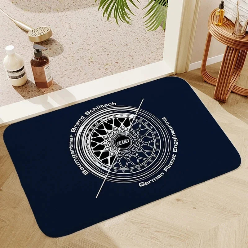 BBS Bath Mats Washable Non-slip Kitchen Mat Balcony Room Rug Carpet Home Foot Bathroom Doormat Entrance House Hallway Decoration
