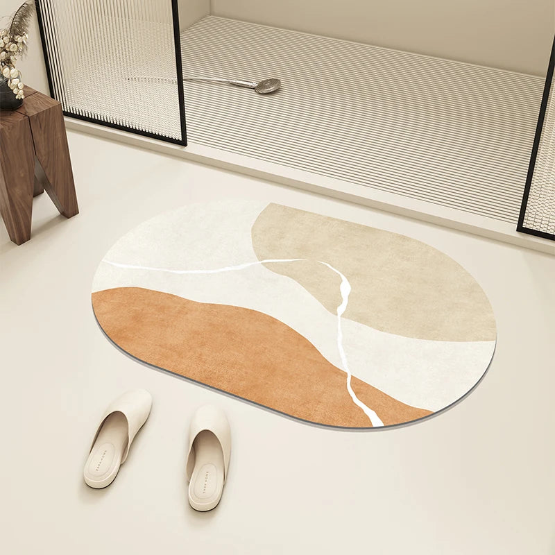 Bath Mat Diatom Mud Absorbent Floor Mats Anti-slip Entrance Doormat Bathroom Carpet Toilet Area Rugs 욕실 바닥 매트 Alfombra De Baño