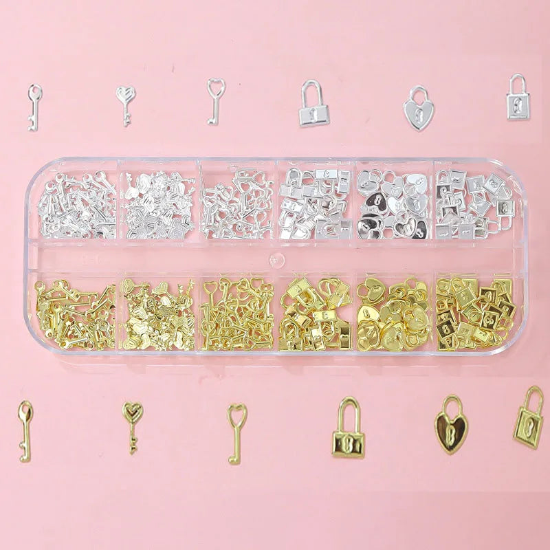 Nail Art Rhinestones Kit 2400pcs Nail Gems Ab Flatback Rhinestones Gems Stones with Storage Organizer for Design Bright Holiday