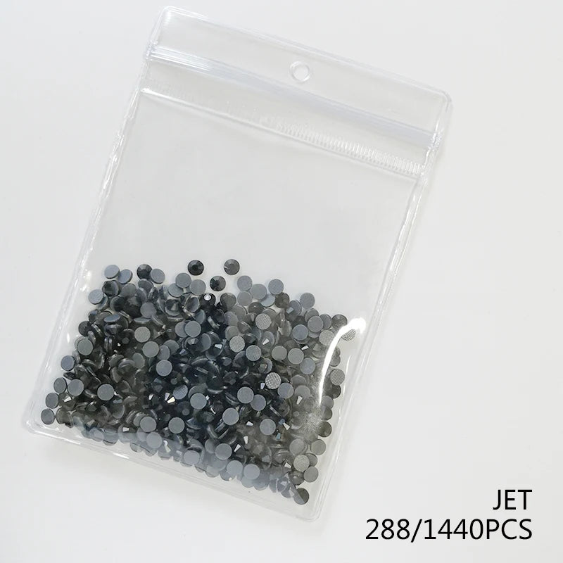 High Quality Glass Clear Hotfix Rhinestone  SS4-SS30 Hot Fix Rhinestones for Clothes Decorations DIY Wedding Dress Rhinestones