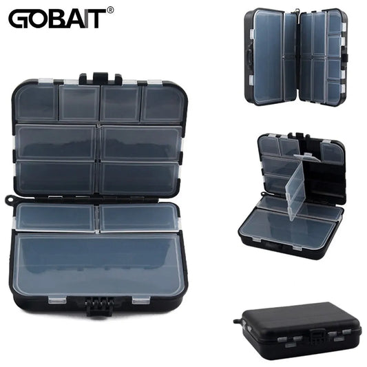 Composable Space Plastic Fishing Tackle Box 2 Layers 12 Individual Compartments Spacer Portable Container Bait Hook Storage Case